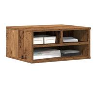 vidaXL Support d'imprimante Bois ancien 49 x 40 x 22,5 cm, Support d'imprimante de bureau, design moderne, meuble en bois, compact et pratique, gain de place pour la maison