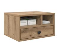vidaXL Support d'imprimante Chêne Artisanal 40 x 32 x 24 cm, Mobilier de Bureau Moderne, Support rectangulaire en Bois, Rangement pour imprimante, Organiseur de Bureau élégant