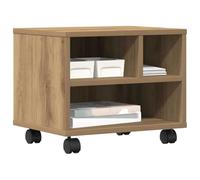 vidaXL Support d'imprimante Chêne Artisanal 41 x 32 x 34,5 cm | Un max de place pour ranger toutes vos affaires, Ça reste en place quand vous ne voulez pas que ça bouge, Fait en panneau de