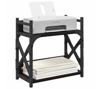 vidaXL Support d'imprimante Chêne noir 40 x 20 x 40 cm