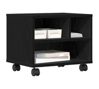 vidaXL Support d'imprimante Chêne Noir 41 x 32 x 34,5 cm