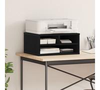 vidaXL Support d'imprimante Chêne noir 49x40x22,5 cm Bois d'ingénierie