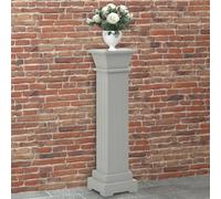vidaXL Support pilier carré pour plantes - Gris