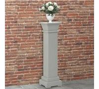vidaXL Support pilier carré pour plantes 17x17x66 cm MDF Gris