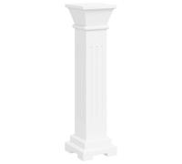 vidaXL Support pilier classique carré pour plantes MDF