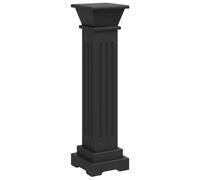vidaXL Support pour plantes classique en colonne noir 17x17x66 cm MDF