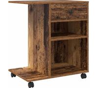 vidaXL Support pour imprimante Uni Bois ancien 60 x 40 x 68,5 cm Matériau dérivé du bois