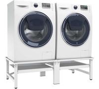 vidaXL Support pour machine à laver et à sécher avec rallonges