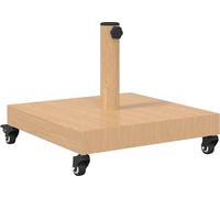 vidaXL Support pour parasol Bois clair 45 x 45 x 31,5 cm