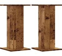 vidaXL Support pour plantes 2 pcs. Aspect vieux bois 30x30x60 cm Matériau dérivé du bois
