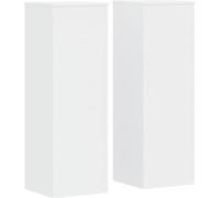 vidaXL Support pour plantes 2 pièces Blanc 33x33x100 cm Bois composite