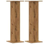 vidaXL Support pour plantes 2 pcs. Chêne Artisan 30x30x95 cm Matériau dérivé du bois
