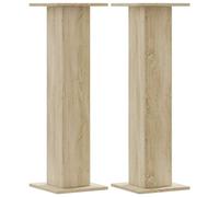 vidaXL Support pour plantes 2 pcs. chêne Sonoma 30x30x95 cm Bois composite