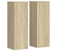vidaXL Support pour plantes 2 pcs. chêne Sonoma 33x33x100 cm bois composite