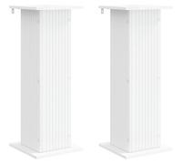 vidaXL Support pour plantes, 2 pièces, blanc, 30,5 x 30 x 80,5 cm, aggloméré