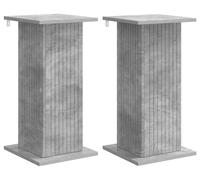 vidaXL Support pour plantes, 2 pièces, gris béton, 30,5 x 30 x 60,5 cm