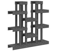 vidaXL Support pour plantes Gris 104,5x25x109,5 cm Pin massif