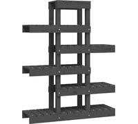 vidaXL Support pour plantes Gris 85x25x109,5 cm Pin massif