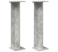 vidaXL Étagères à fleurs, lot de 2, gris béton, 25 x 25,5 x 100,5 cm