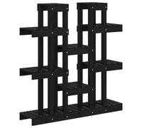 vidaXL Support pour plantes noir 104,5x25x109,5 cm Pin massif