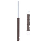 vidaXL Supports de étagère flottante 12 pcs Marron Ø10 x 170 mm Acier