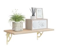 vidaXL Supports d'étagère murale 12 pc Blanc antique 21 x 21 x 3.5 cm