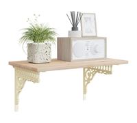 vidaXL Supports d'étagère murale 12 pc Blanc antique 27,5 x 23 x 4 cm