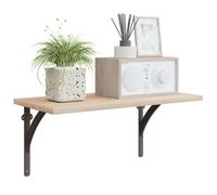 vidaXL Supports d'étagère murale 12 pc Marron ancien 21 x 21 x 3.5 cm