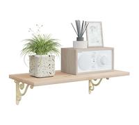 vidaXL Supports d'étagère murale 2 pc Blanc antique 12,5 x 17 x 3 cm
