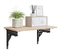 vidaXL Supports d'étagère murale 2 pc Noir 27,5 x 23 x 4 cm Acier