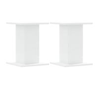 vidaXL Supports pour plantes 2 pcs blanc 30x30x40 cm bois d'ingénierie