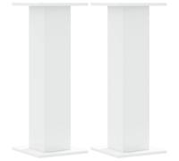 vidaXL Support pour plantes 2 pcs Bois composite Blanc 30x30x80 cm