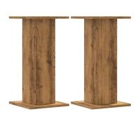 vidaXL Supports pour plantes chêne artisanal bois d'ingénierie 2 pcs