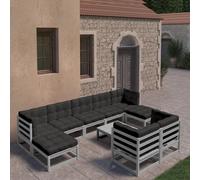 Vidaxl Supports Pour Plantes 2 Pcs Chêne Fumé Bois D'ingénierie