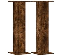vidaXL Supports pour plantes 2 pcs chêne fumé bois d'ingénierie, support de fleurs, support de pot, support pour plantes d'intérieur