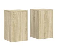 vidaXL Supports pour plantes 2 pcs chêne Sonoma bois d'ingénierie intérieur 852917