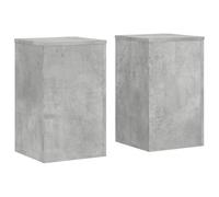 Vidaxl Supports Pour Plantes 2 Pcs Gris Béton Bois D'ingénierie