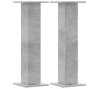 vidaXL Support pour plantes 2 pcs. Gris béton 30x30x95 cm Bois composite