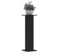 vidaXL Support pour plantes 2 pcs Noir 30x30x95 cm Bois composite