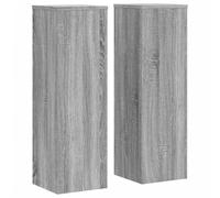 vidaXL Supports pour Plantes 2 pcs Sonoma Gris Bois d'ingénierie, Support de Fleurs, Support de Pot de Plante, Support de Plante