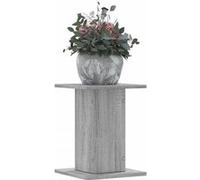 vidaXL Supports pour plantes 2 pcs sonoma gris bois d'ingénierie, support de fleurs, support de pot, support pour plantes 3307851 Gris G