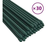 vidaXL Supports pour plantes 30 pcs. Vert 180 cm Acier