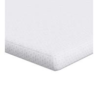 vidaXL Surmatelas Blanc 160 x 200 cm Tissu Jacquard
