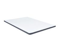 vidaXL Surmatelas de sommier tapissier 200x140x5 cm 288214 Housse lavable Blanc/Gris foncé