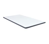 vidaXL Surmatelas de sommier tapissier 288213 200x120x5 cm Housse lavable Blanc et Gris foncé