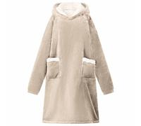vidaXL Sweat à capuche couverture Beige s Polaire et flanelle