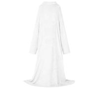 Vidaxl Sweat À Capuche Couverture Blanc Flanelle