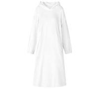 vidaXL Sweat à capuche couverture Blanc l Flanelle
