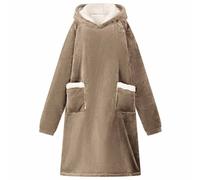 Vidaxl Sweat À Capuche Couverture Camel M Polaire Et Flanelle