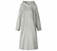 vidaXL Sweat à capuche couverture Gris l Flanelle